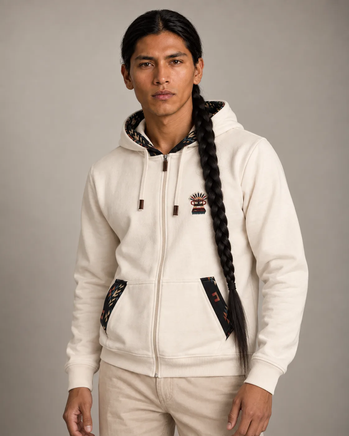 Hoodie Abierto Otavalo - Imagen 3
