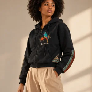 Hoodie Otavalo De Mujer Abierto